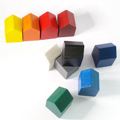 Blocchi da costruzione S costruzione (blocchi) case | Set da 10 | Case decorative