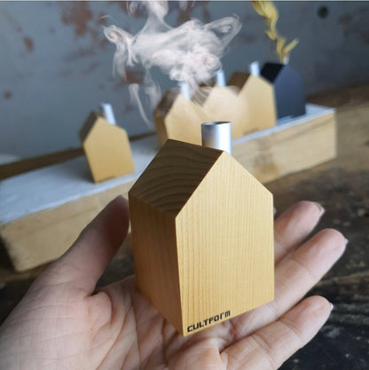 Modernes Räucherhaus aus Holz – Größe M/S mittel | Echt Erzgebirge
