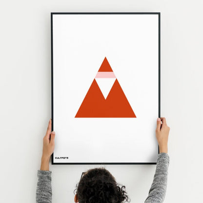 Grafik Weihnachtsmann Dreieck Rot | Download