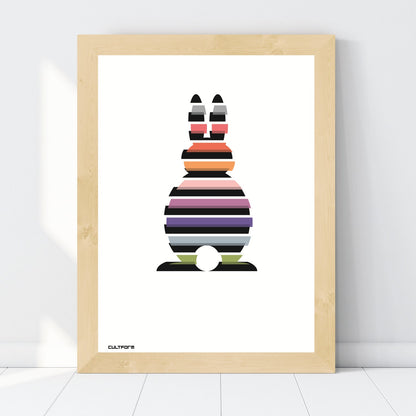 Poster "Osterhasen" 4er Set Druckgrafik | Osterposter