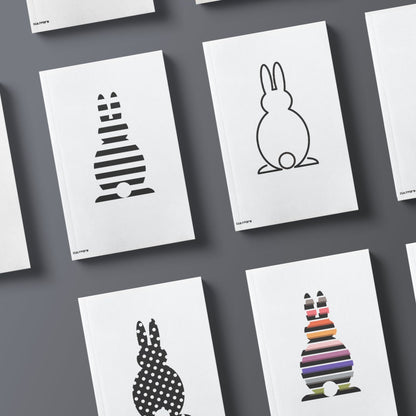 Poster "Osterhasen" 4er Set Druckgrafik | Osterposter