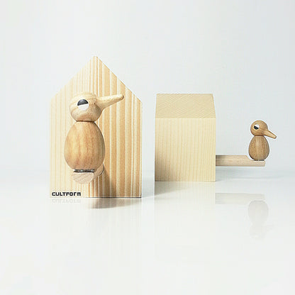 House with bird - Birdhouse M